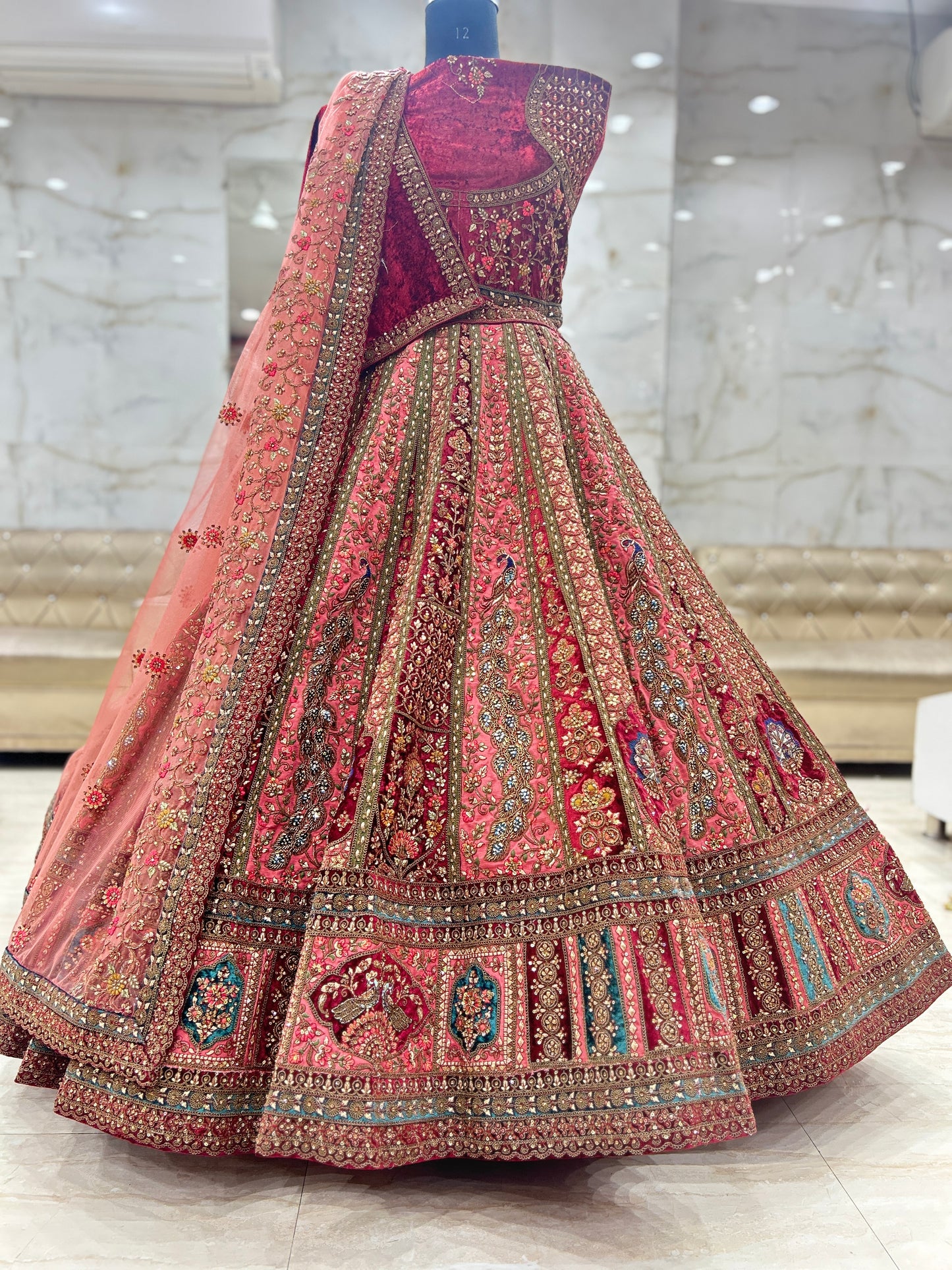 Peacock Lovely Bridal lehenga