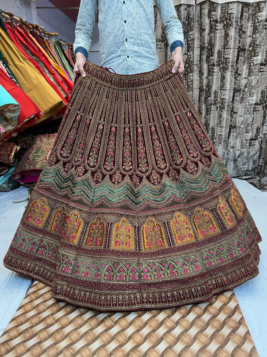 Stylish maroon Lehenga 🥰