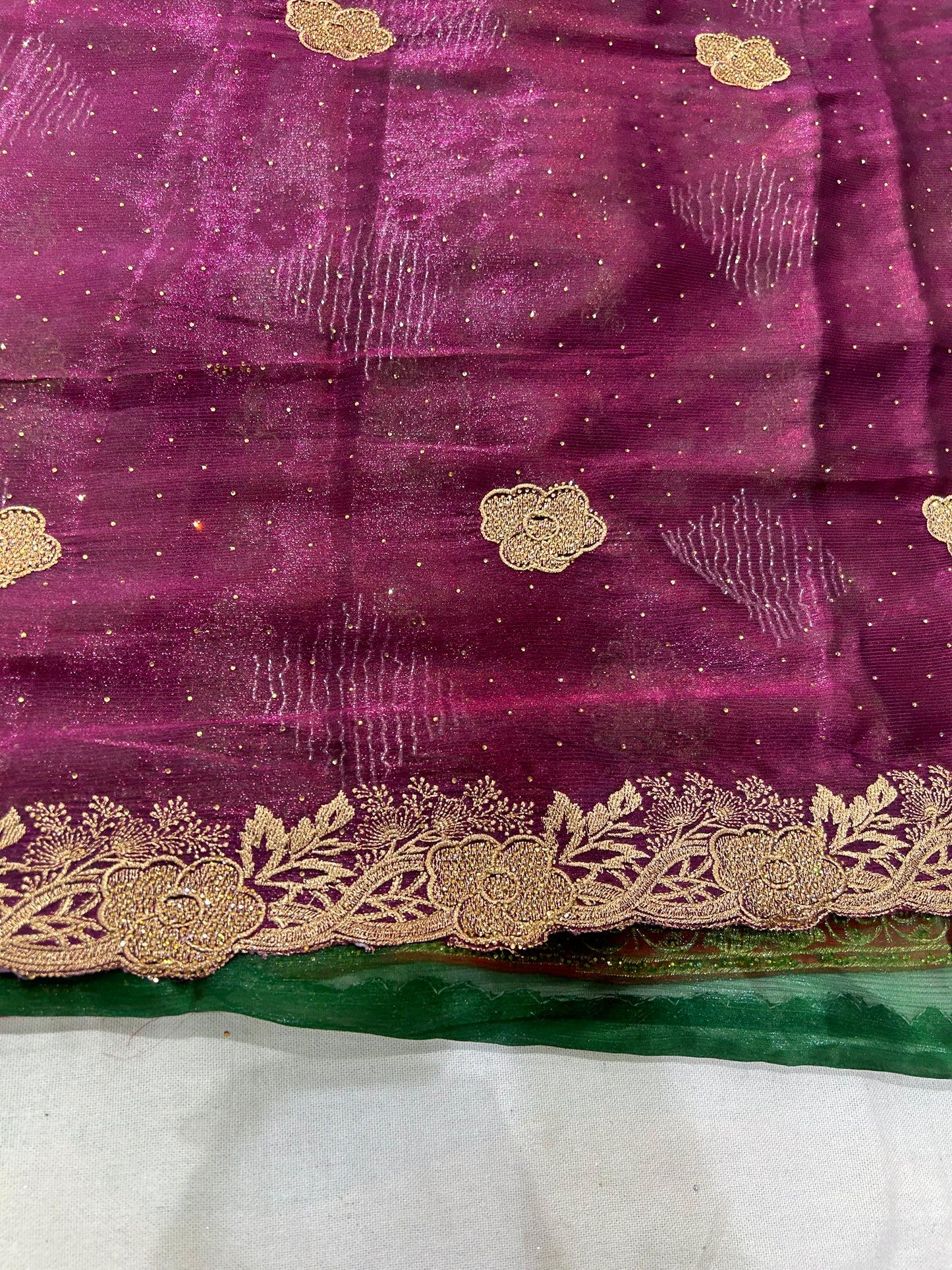 Violet purple Lovely Saree