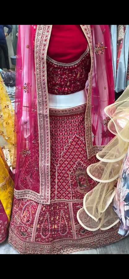 Lovely pink bridal Lehenga