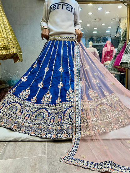 Glamorous blue lehenga