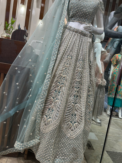 Hermosa lehenga para fiesta