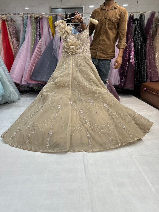 Astonishing beige Gown