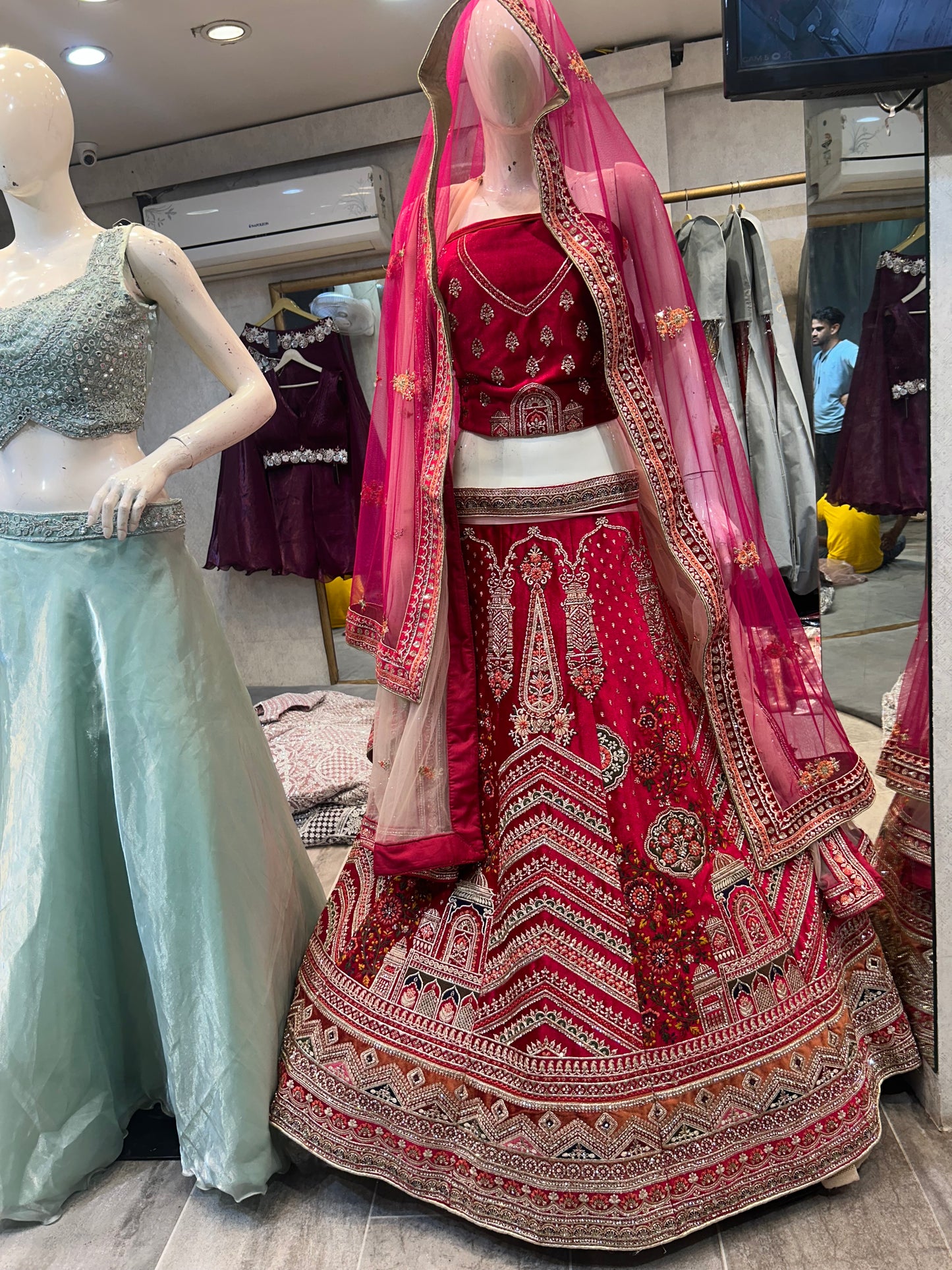 Amazing Red Lehenga 🥰