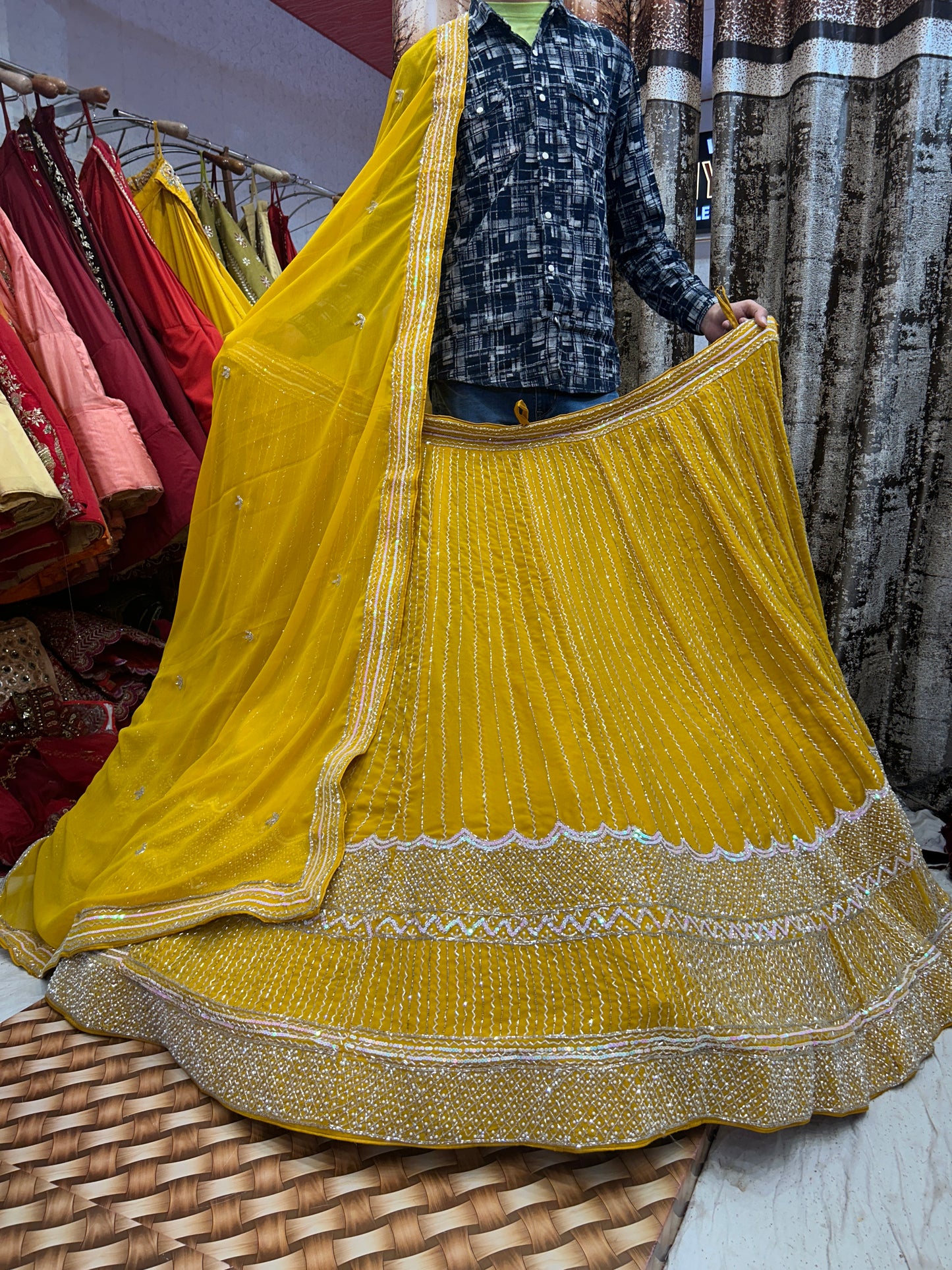 Haldi mehendi WOW Lehenga