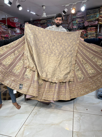 Awesome golden beige lehenga