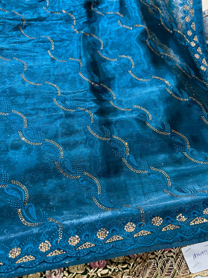 Designer Blue Saree