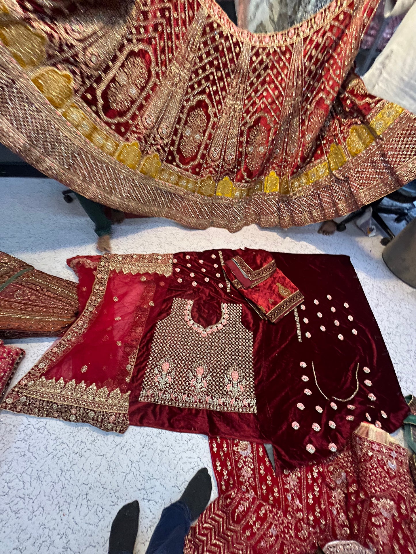 Gorgeous maroon bridal lehenga