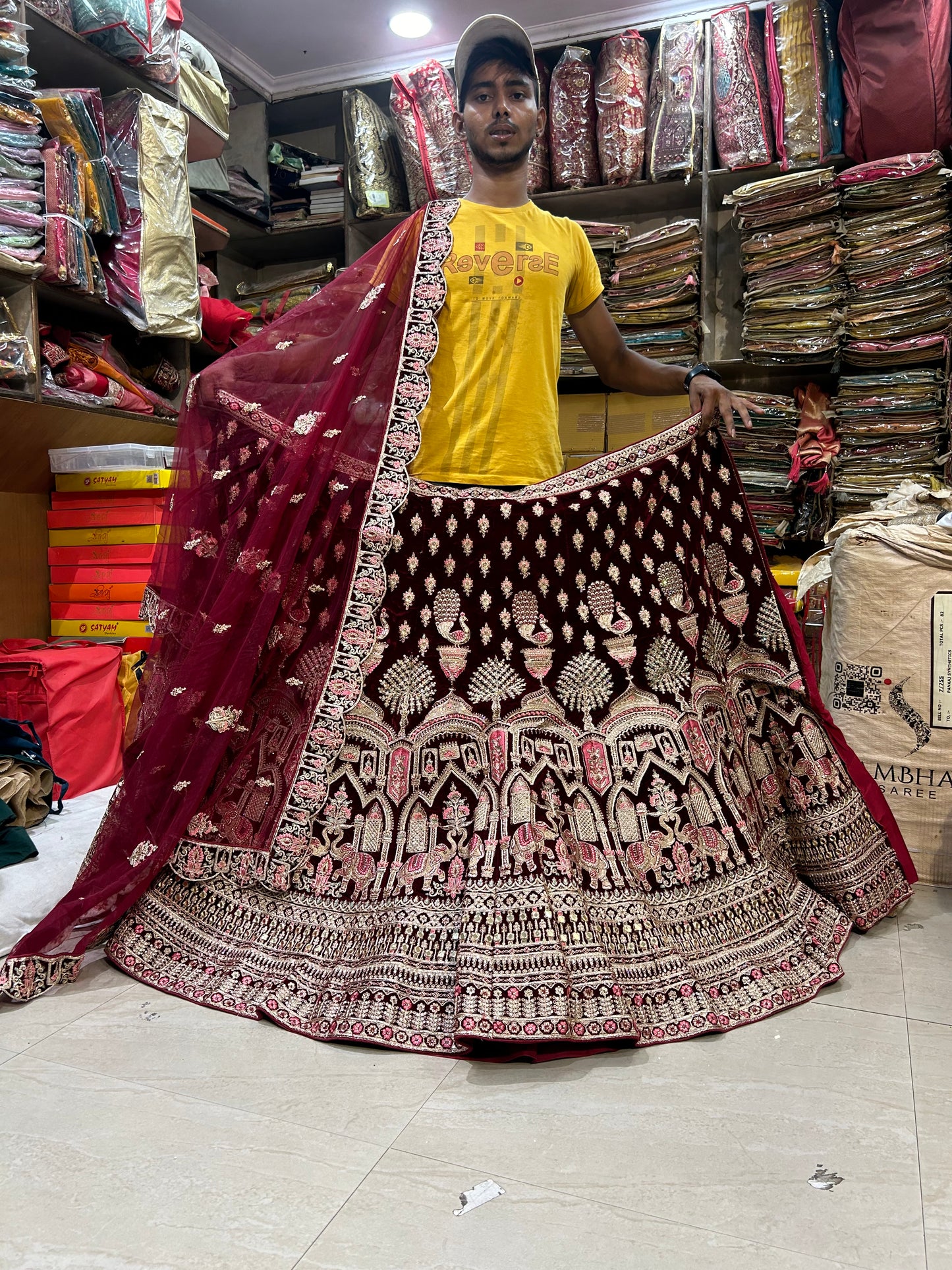 Astonishing maroon Lehenga