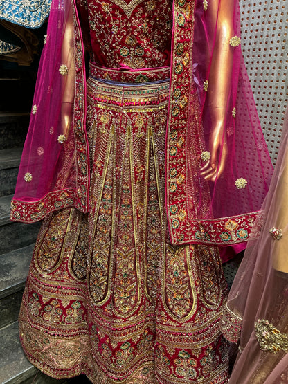 Astonishing Bridal red Lehenga