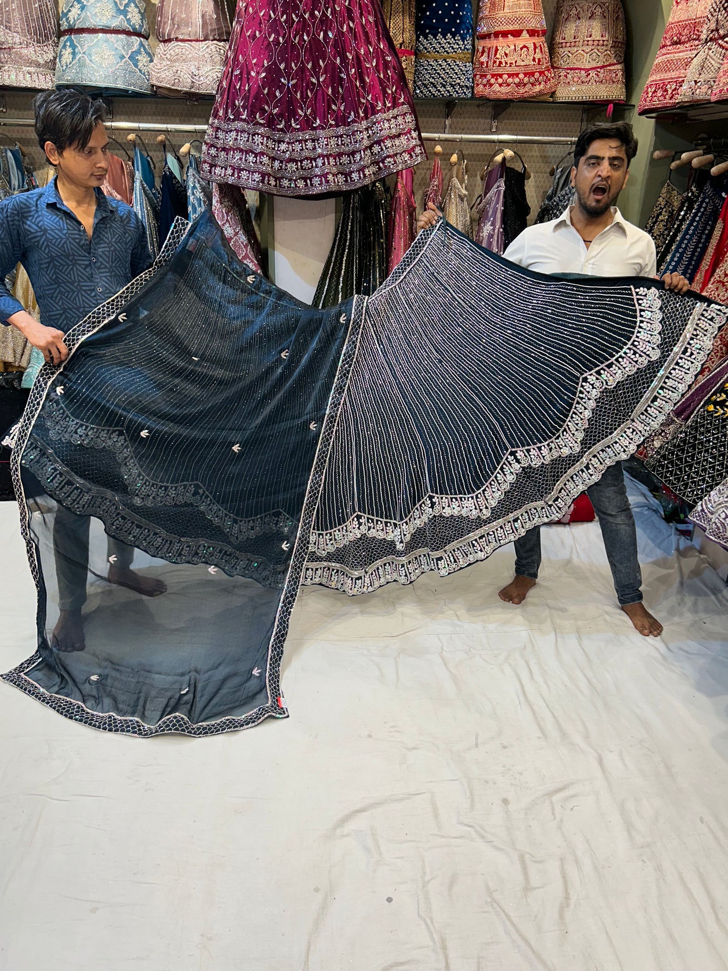 Lovely partywear blue Lehenga