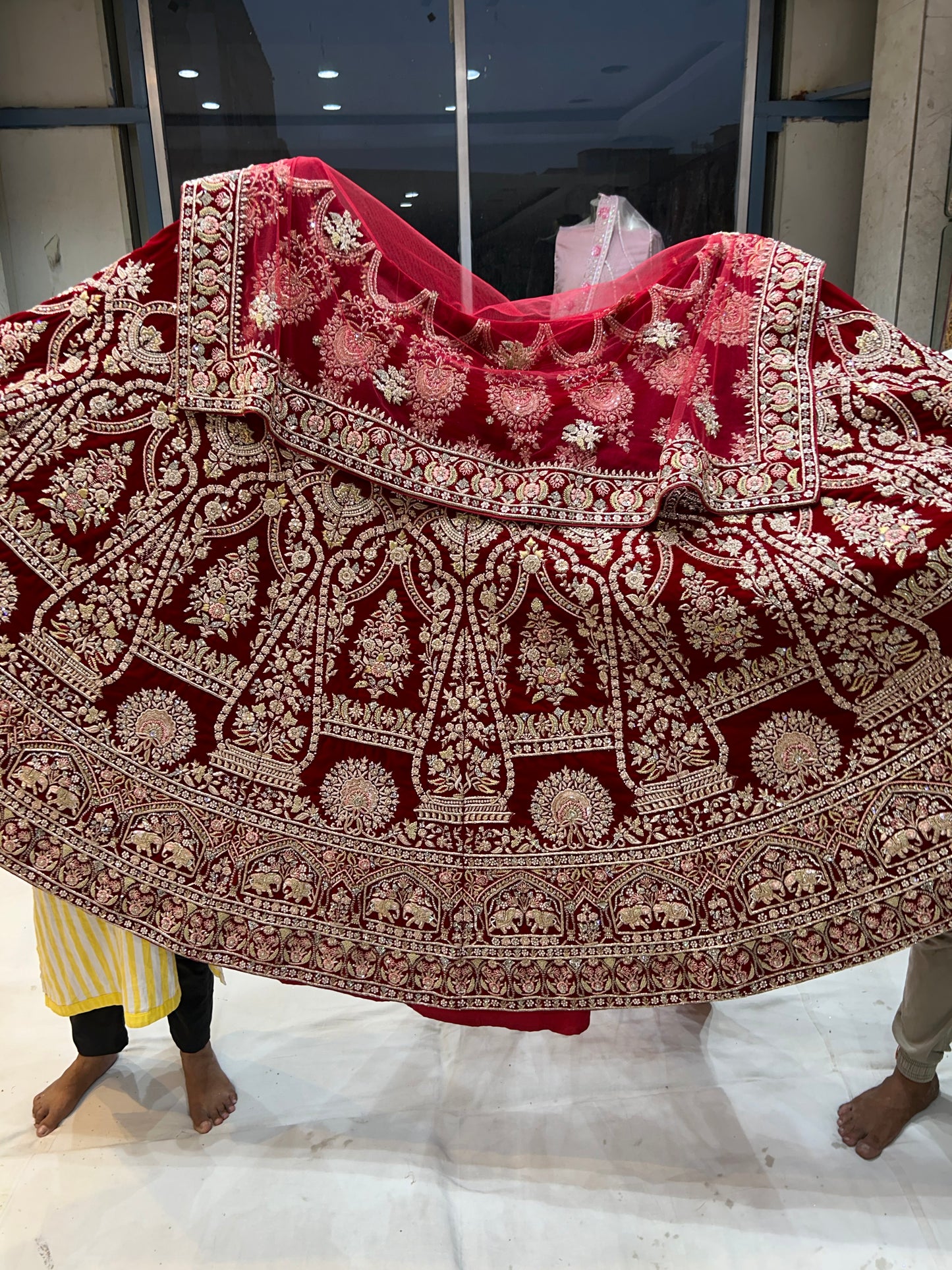 Stunning maroon Red Lehenga