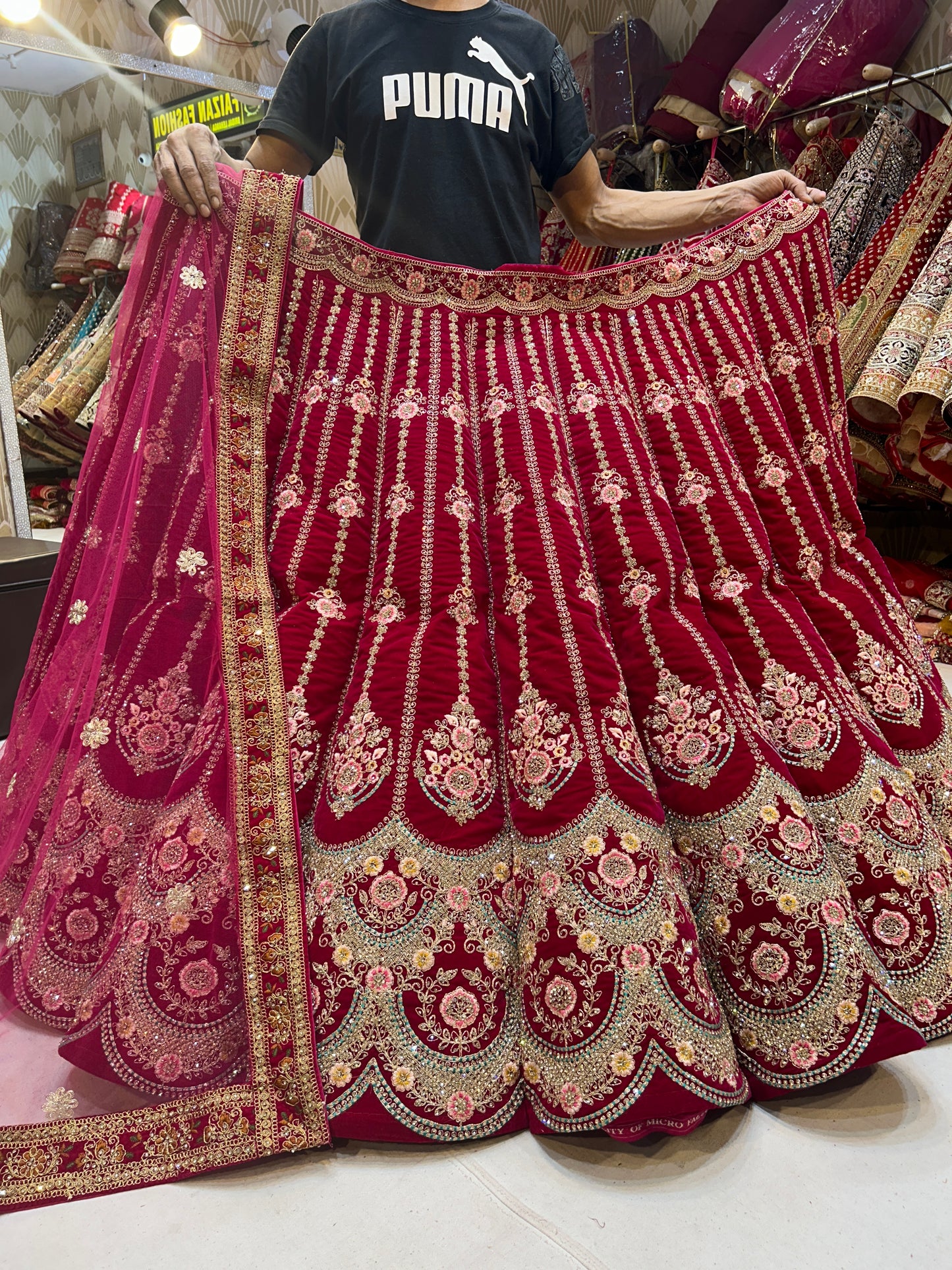 Red Bridal Lehenga