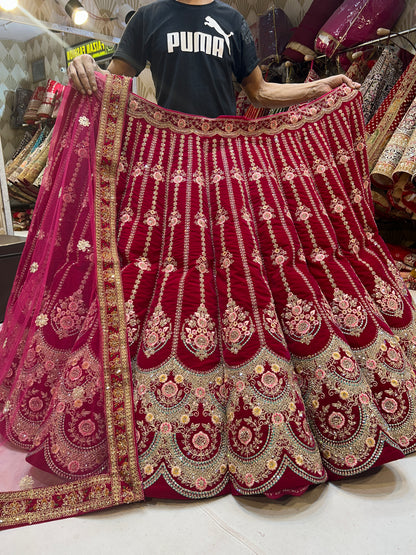 Red Bridal Lehenga