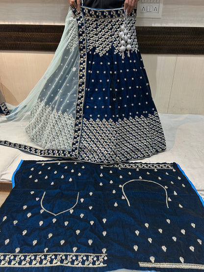 Cute navy blue lehenga