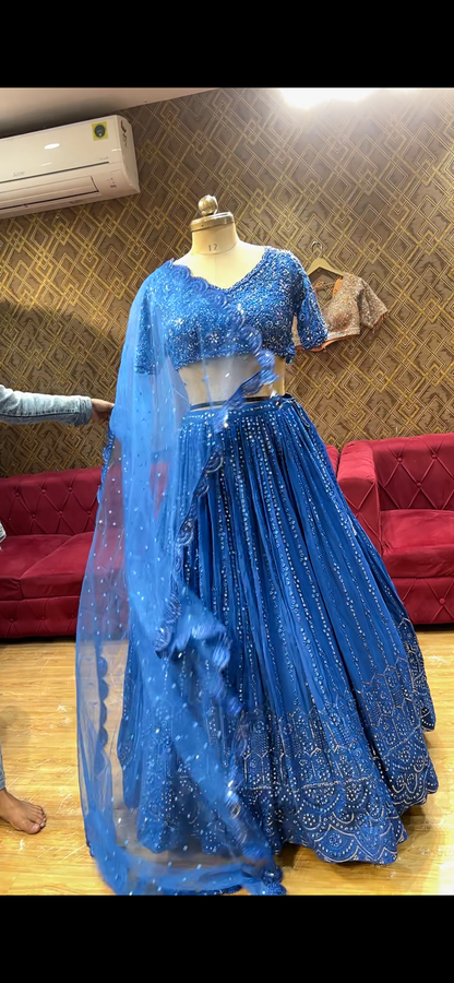 Beautiful Blue Lehenga