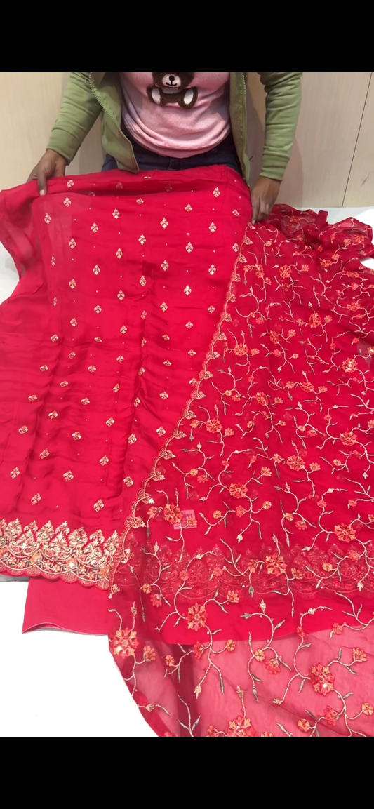 Red Latest designer suit