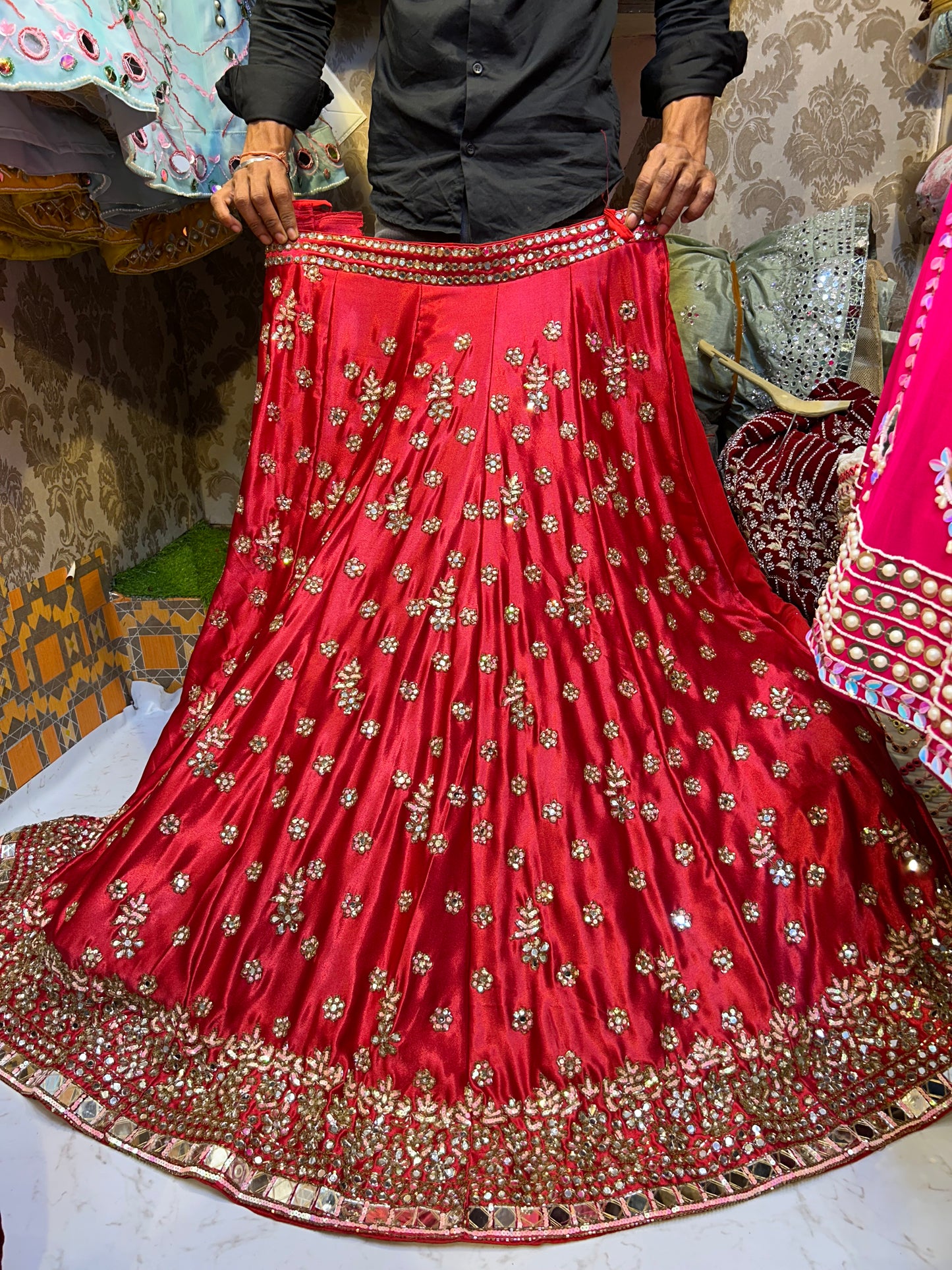 Astonishing  Red Lehenga