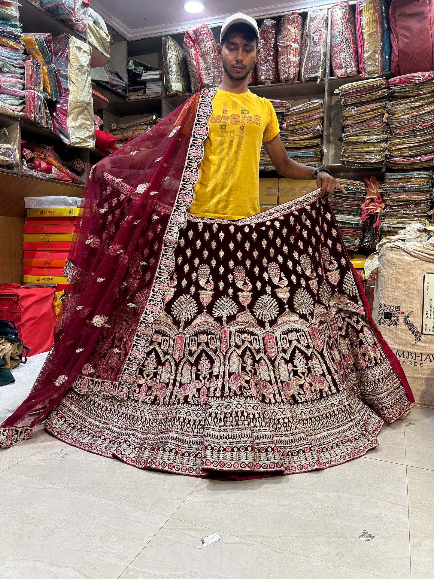 Astonishing maroon Lehenga