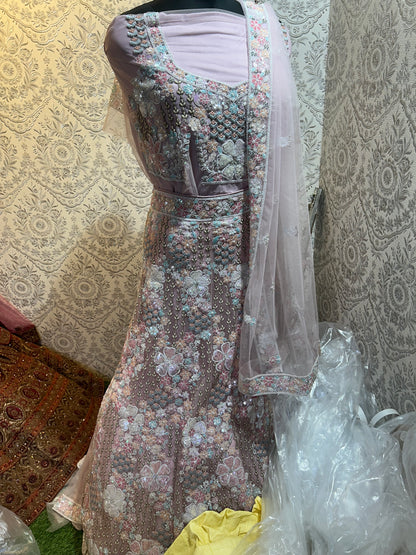 Flower Pink Lehenga