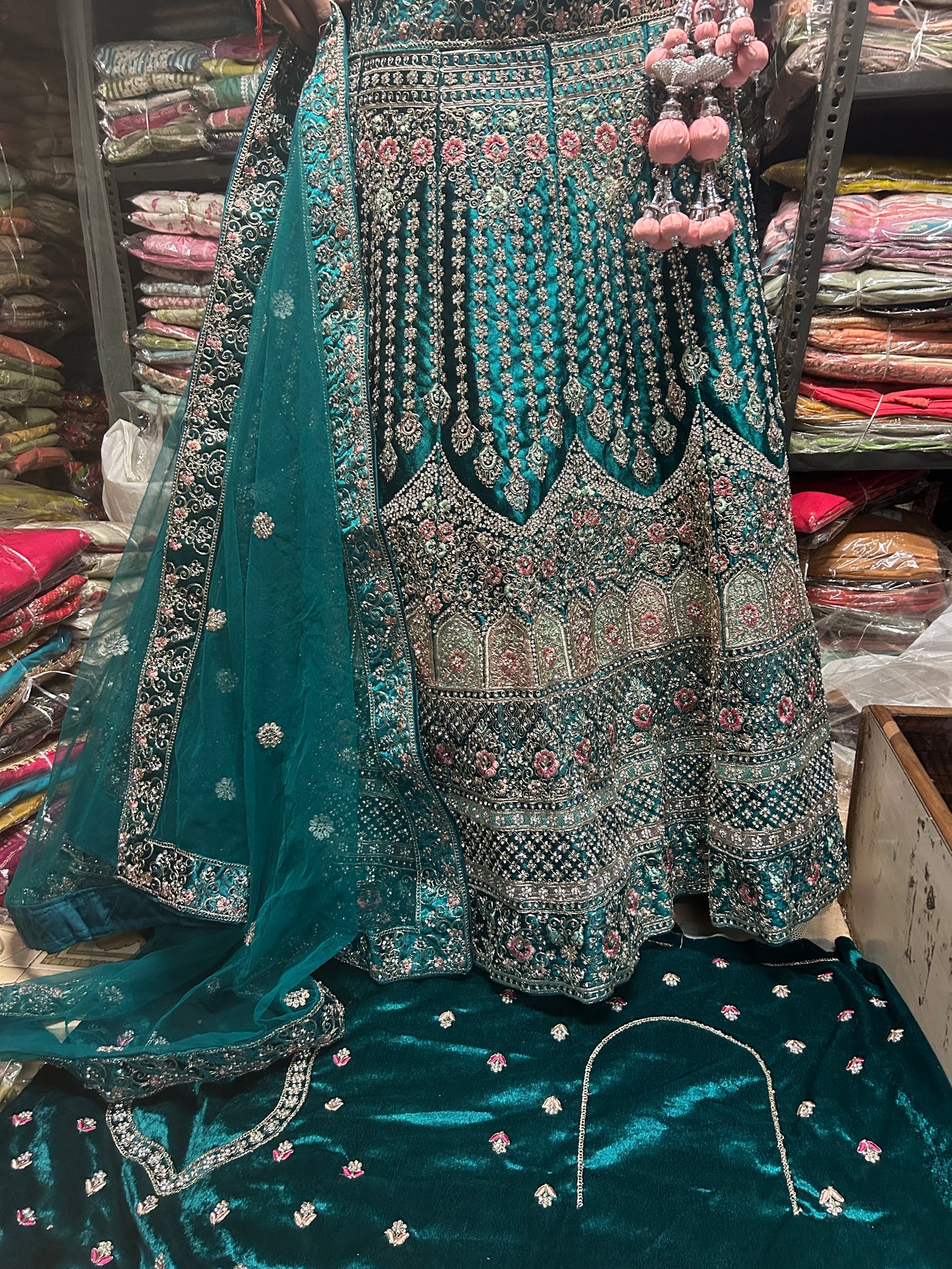 Lehenga de diseñador azul ❤️