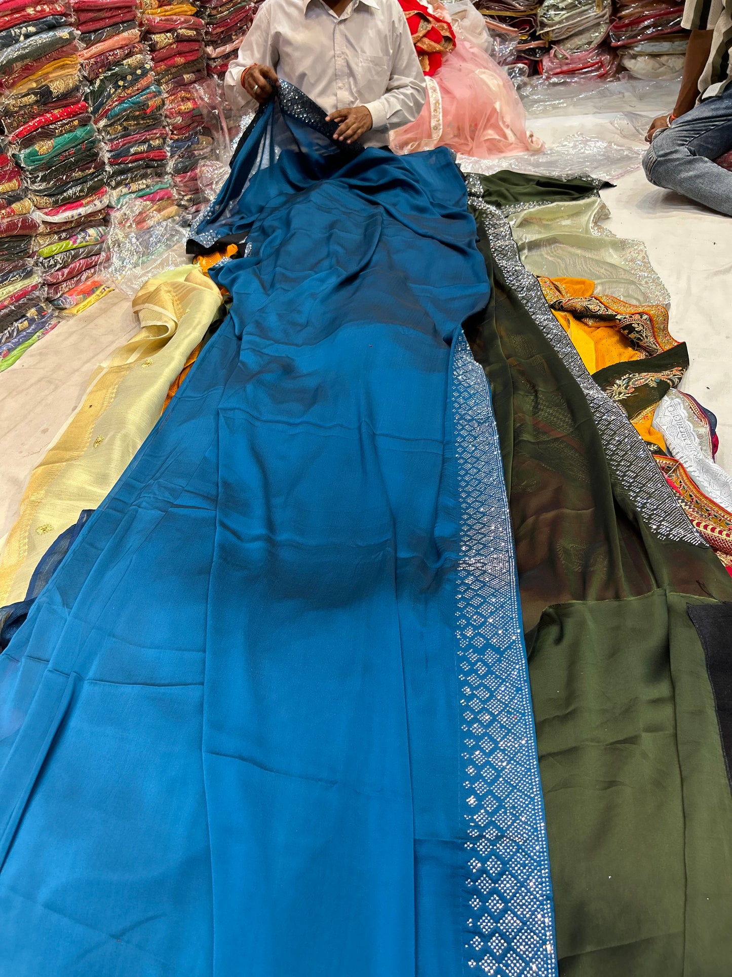 Pretty blue saree