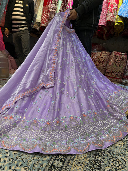 Majestic lavender pink lehenga