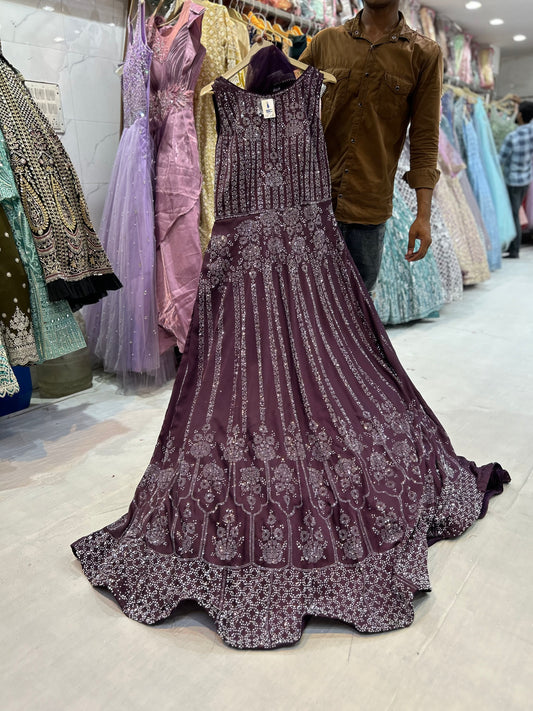 Beautiful purple wine gown