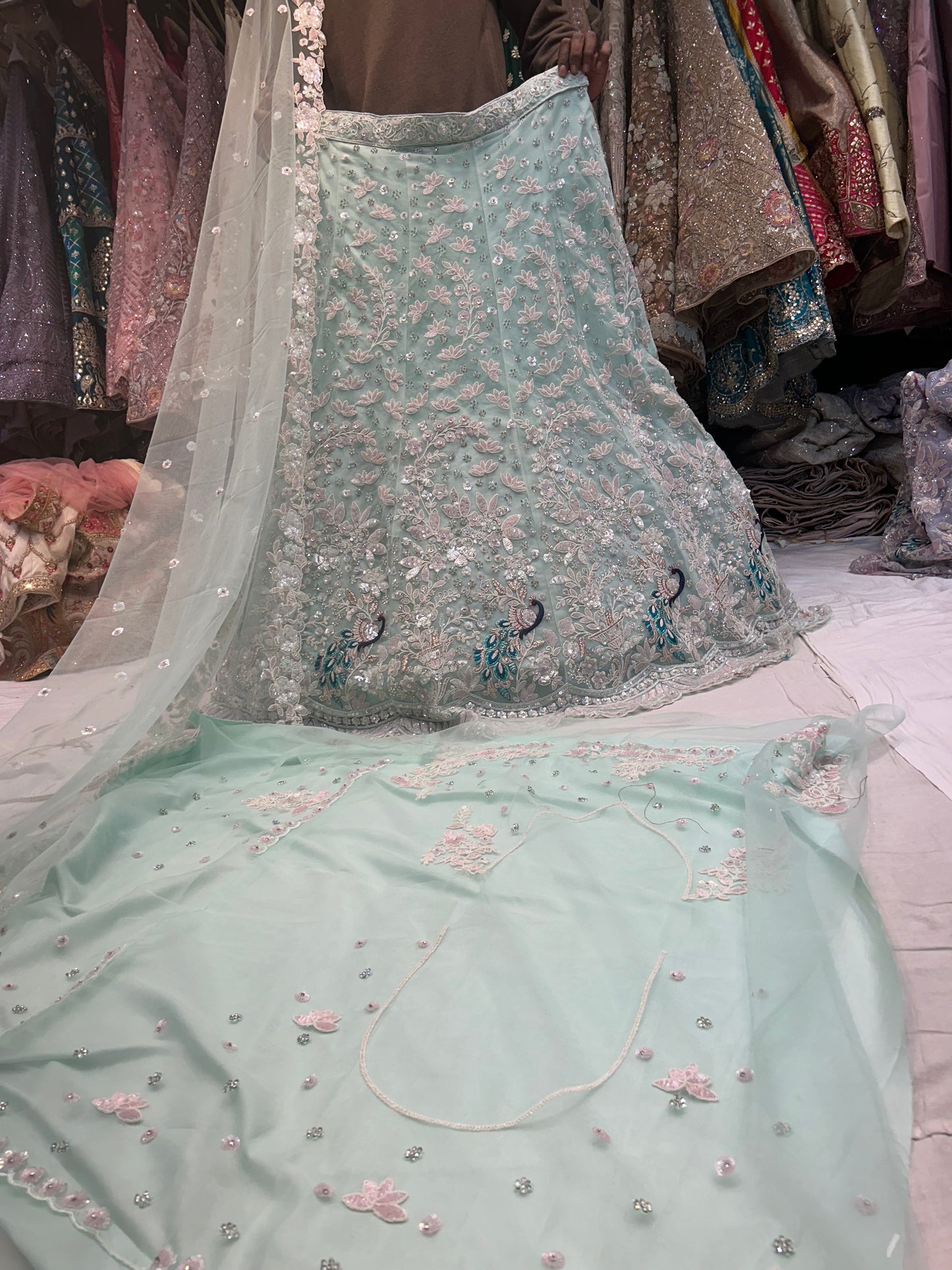 Fantastic sky Blue Lehenga