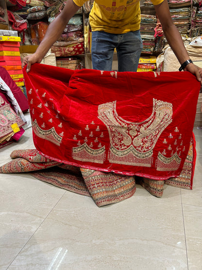 Stylish Red Lehenga