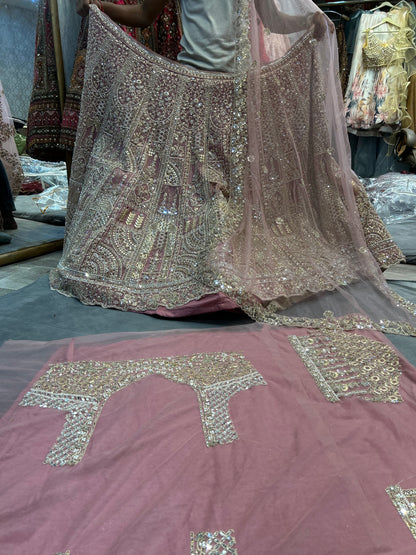 Stunning baby pink Lehenga