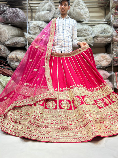 Astonishing Sabyasachi rani pink lehenga