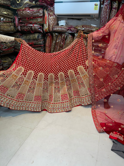 Awesome red bridal lehenga