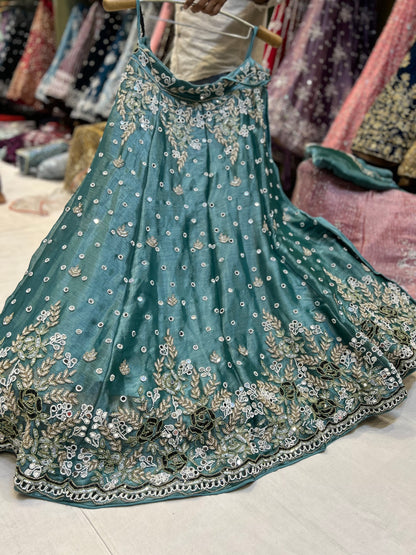 Fantastic blue lehenga