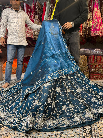 Elegant blue lehenga