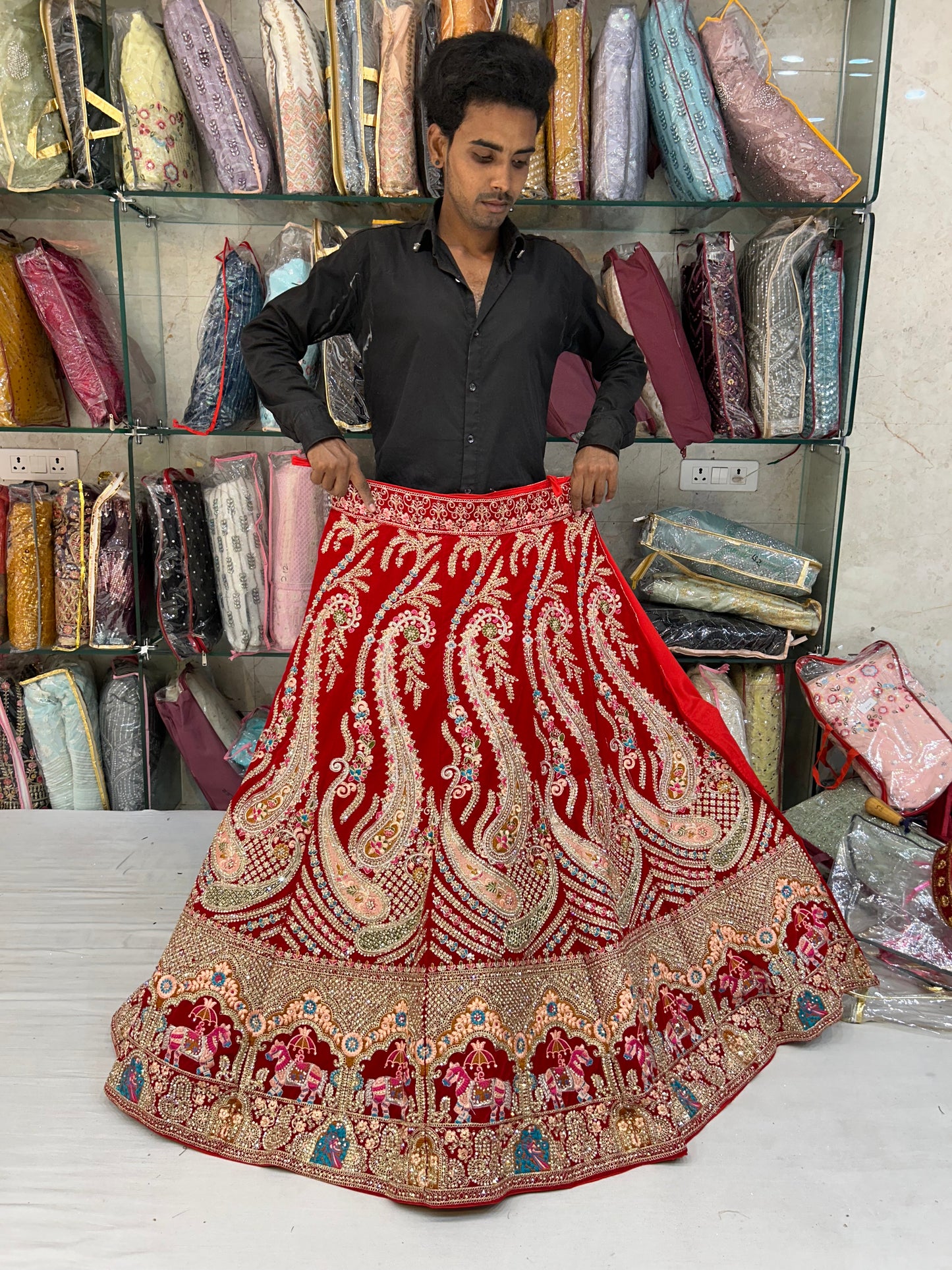 Blogbuster Red Lehenga