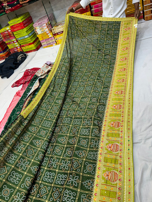 Stunning green Saree