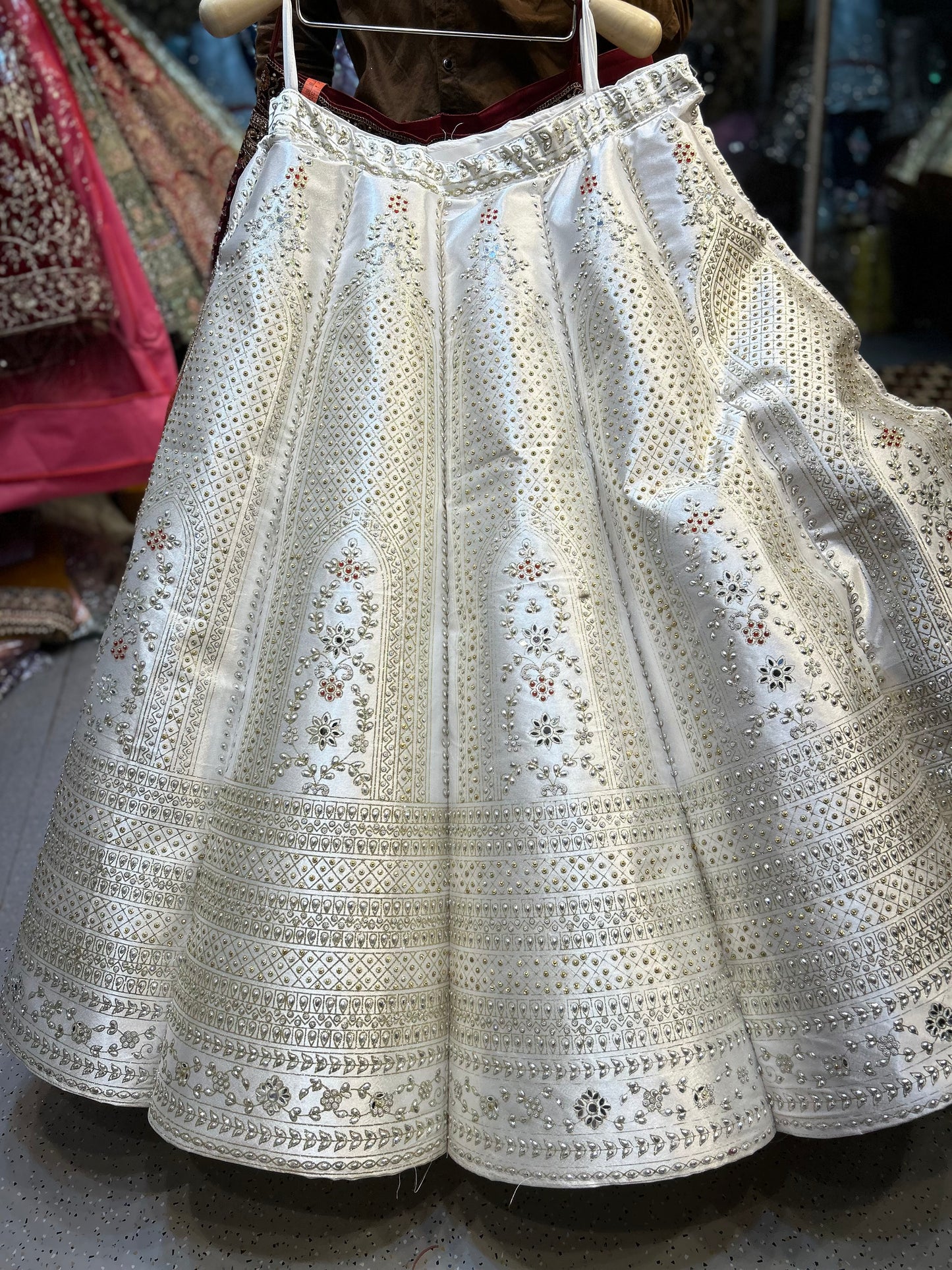 Majestic white Lehenga 😍