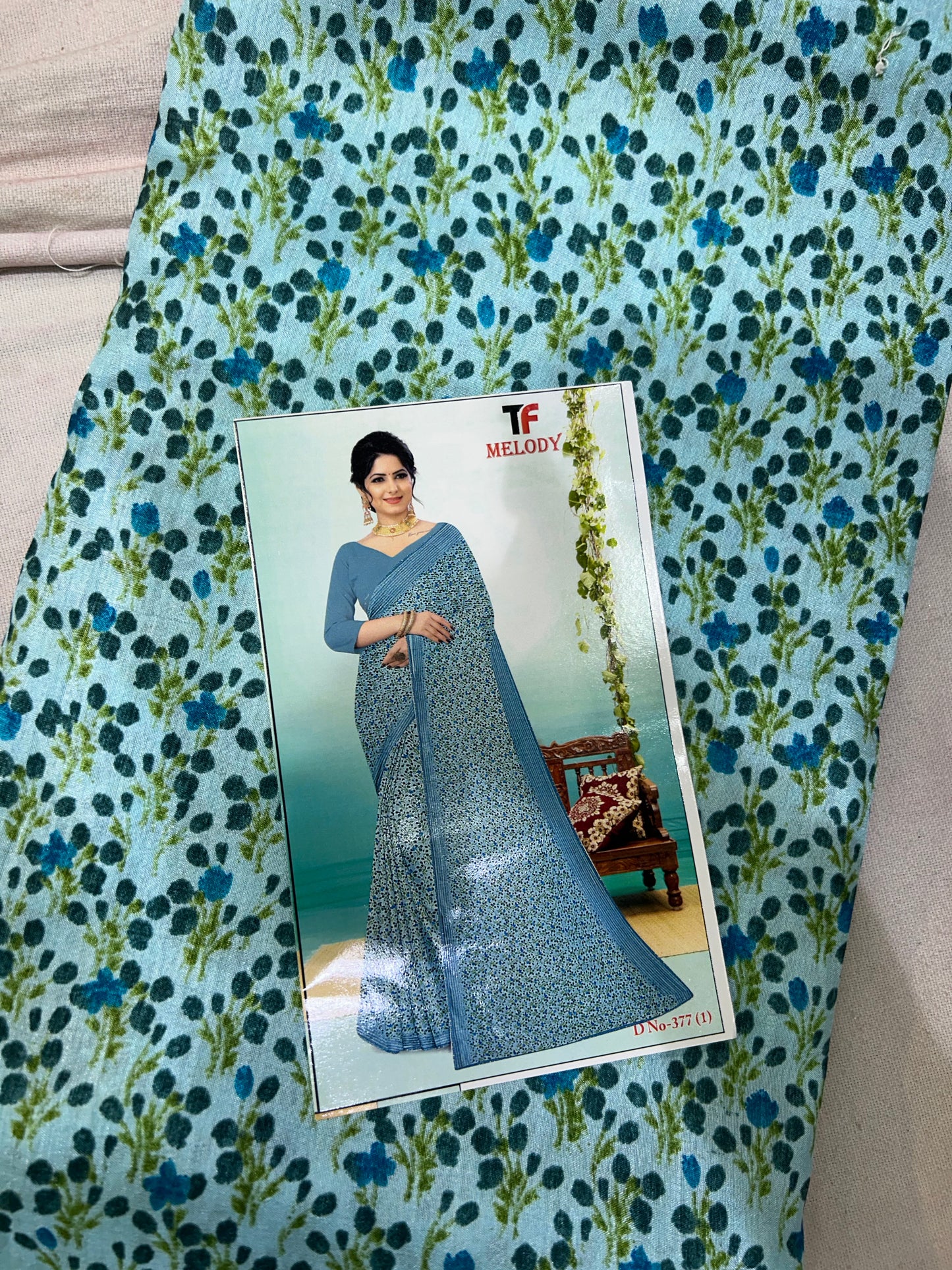 Lavishing blue saree