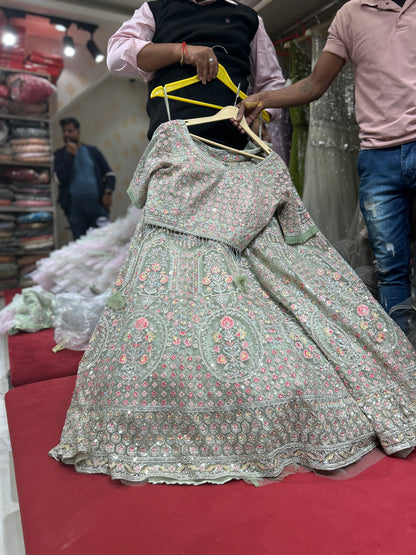 Green Amazing Lehenga