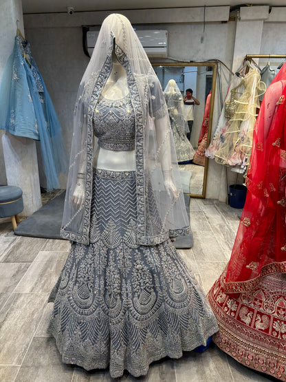 Majestic grey Lehenga