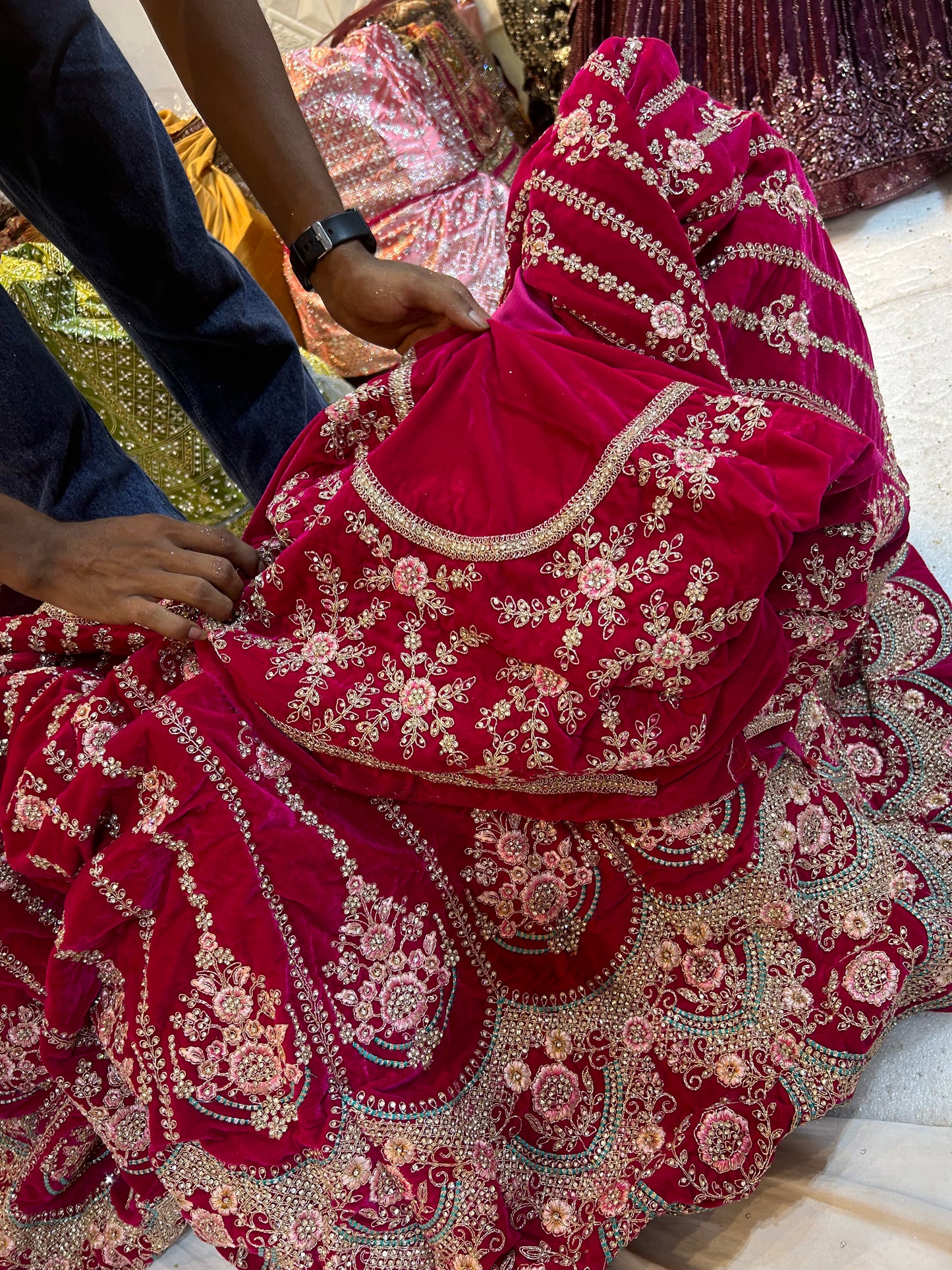 Pleasing red Lehenga