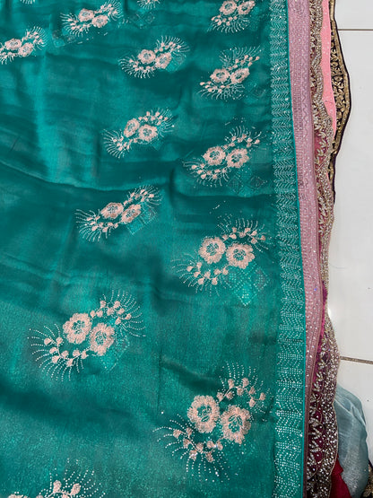 Rama Green saree