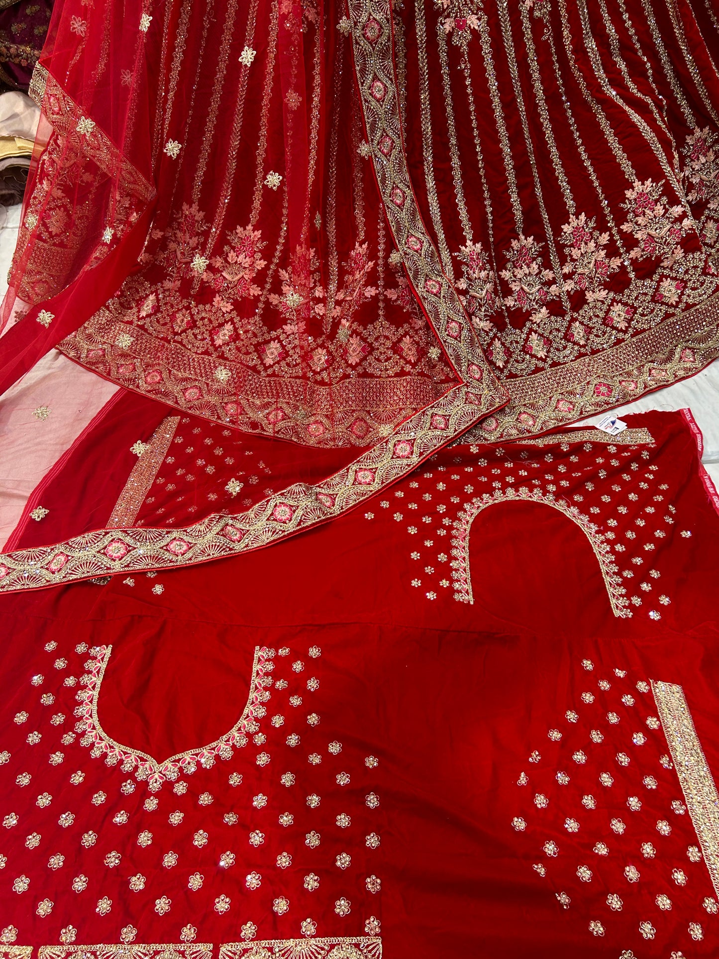 Red Bridal Lehenga