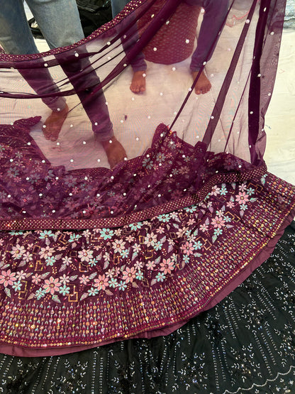 Amazing purple lehenga