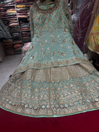 Heavy Blue Lehenga Dress