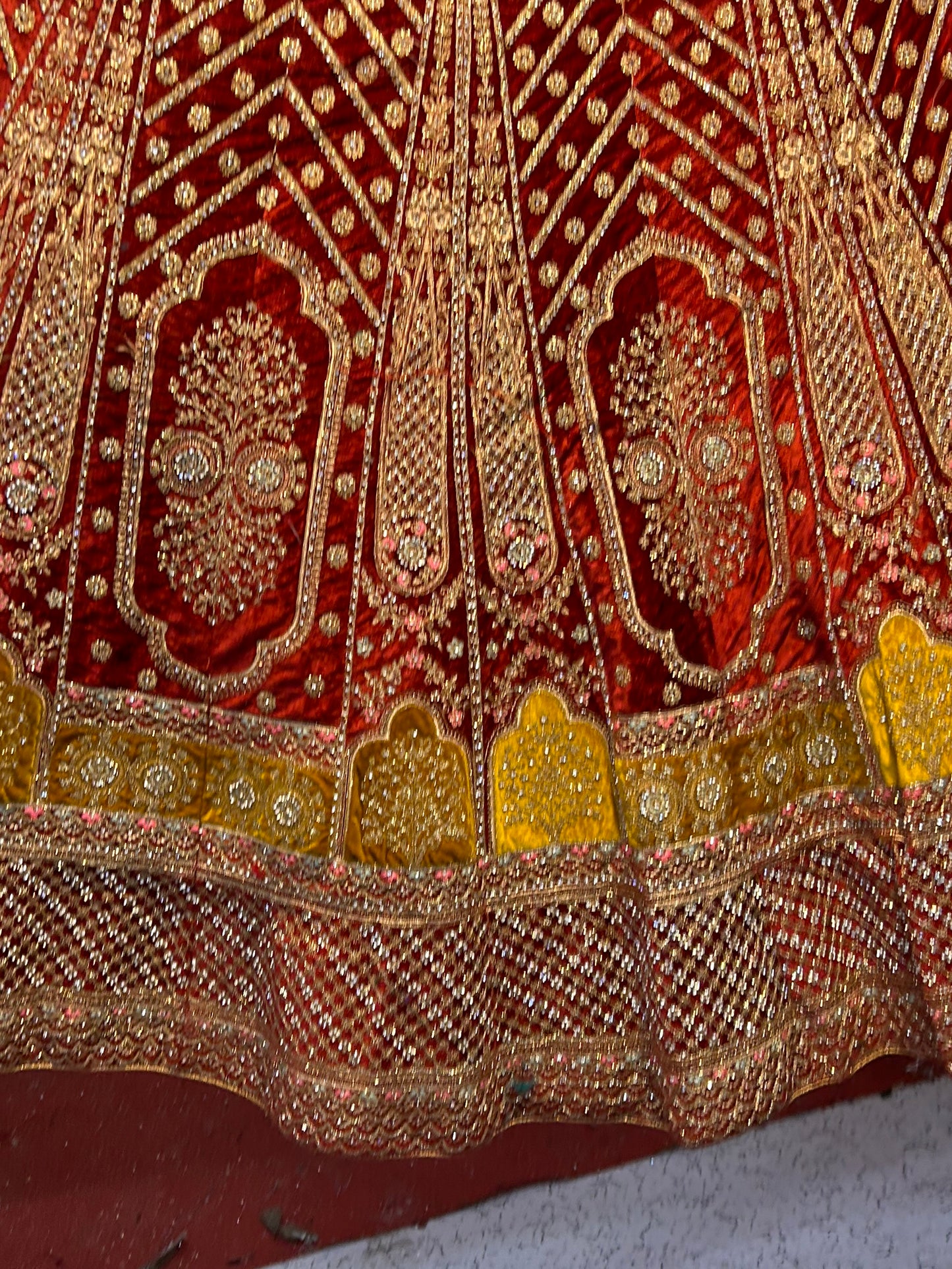 Gorgeous maroon bridal lehenga