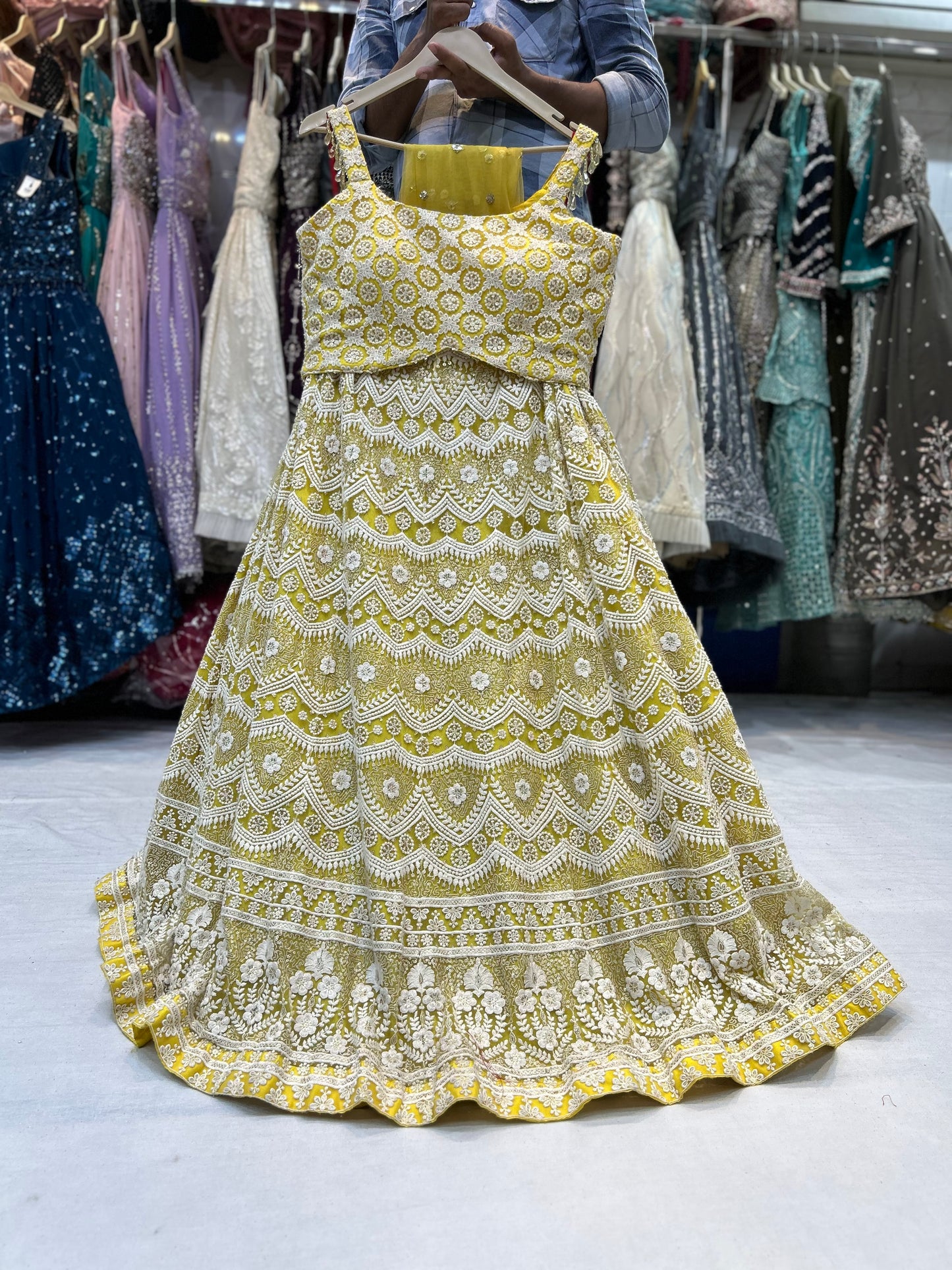 Attractive yellow Lehenga