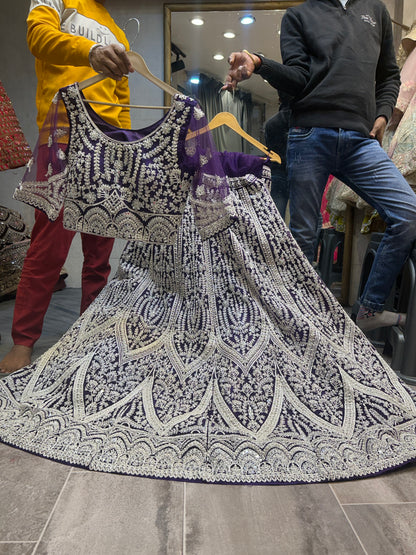 Algo diferente, lehenga lavanda