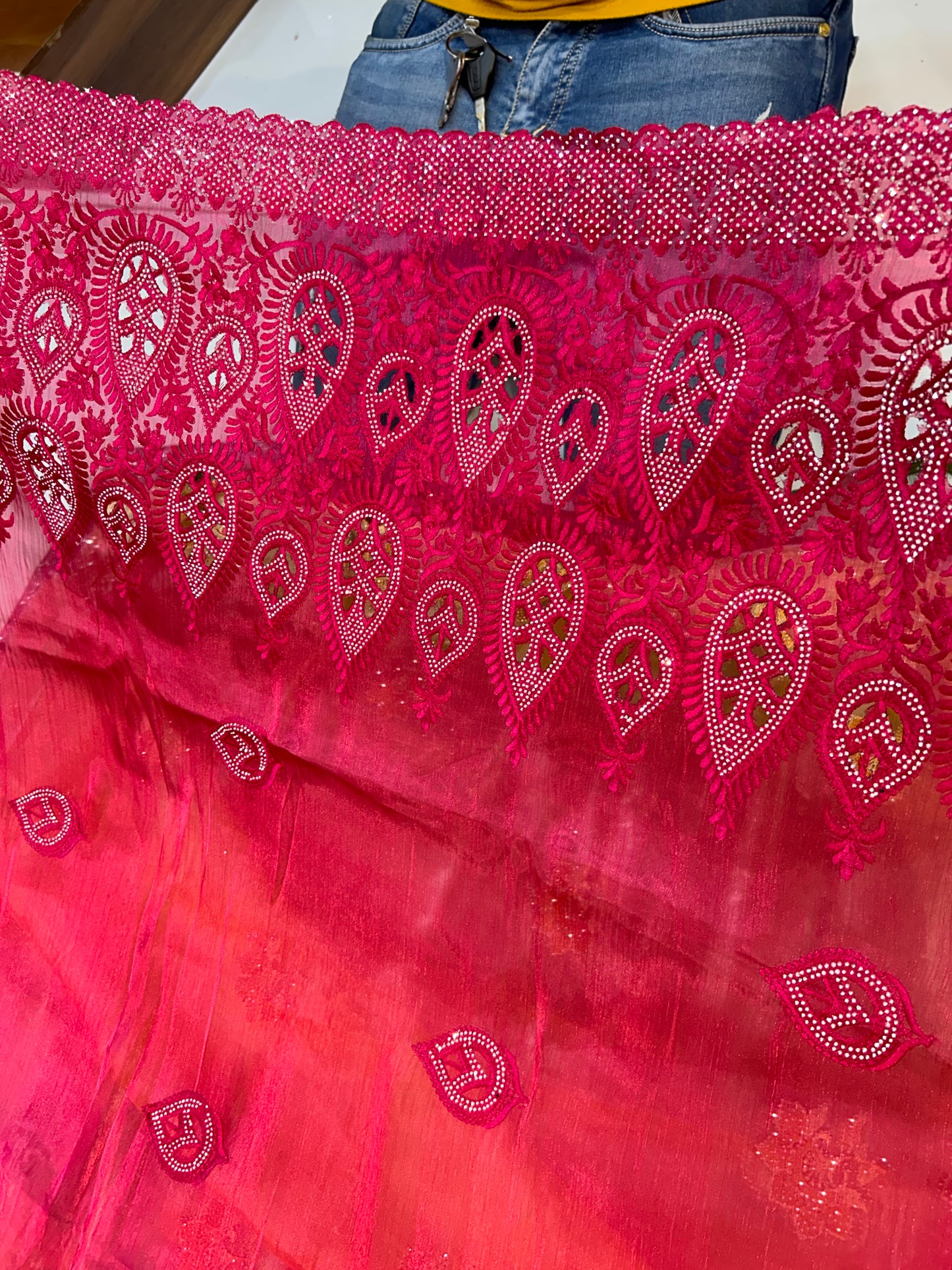 Stunning red saree